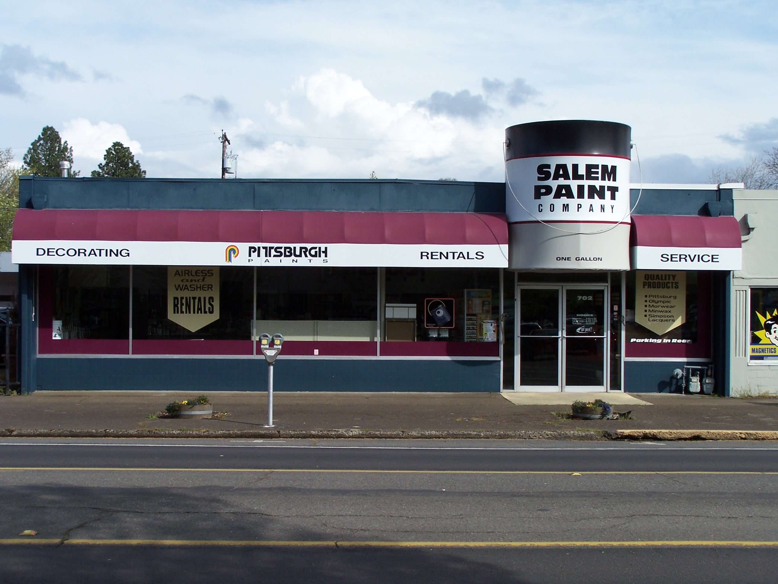 Salem Paint Company, locally owned Pittsburgh Paint dealer in Salem